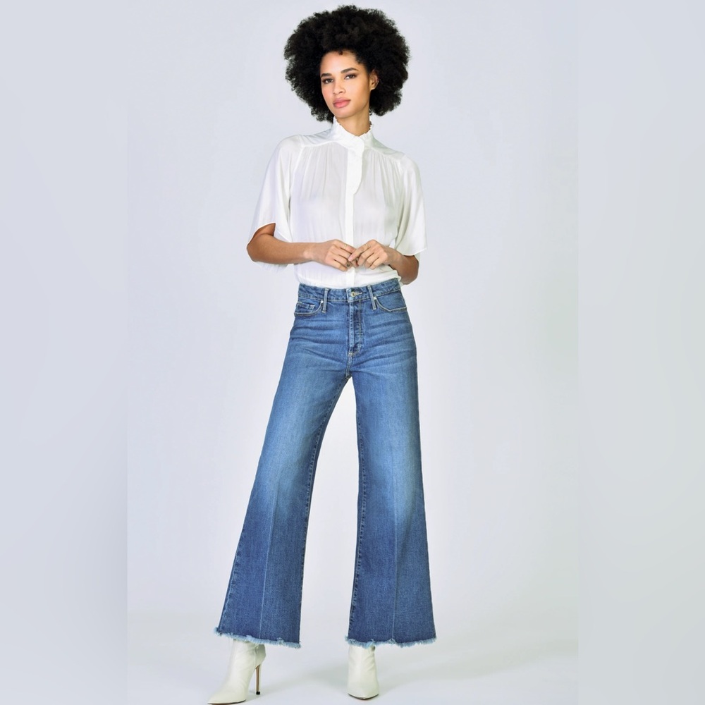 Black Orchid Classic Blue Flared Women Jeans